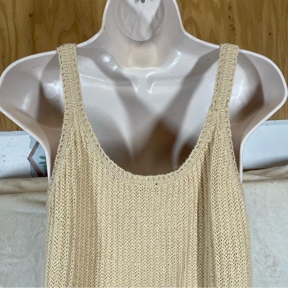 Scoop NYC Y2K sweater tank top tan neutral academia women’s XL fairy layering - Picture 4 of 9